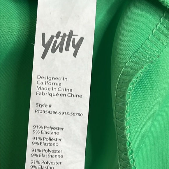 YITTY Green snap button with Elastic Waistband tack pants - Picture 3 of 16